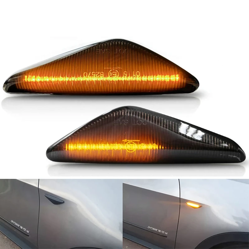 2Pcs Led Side Marker Indicatore Di Direzione Per Bmw X3 F25 X5 E70 X6 E71 Nessun Errore Blinker Flowing Water Blinker Luci Lampeggianti