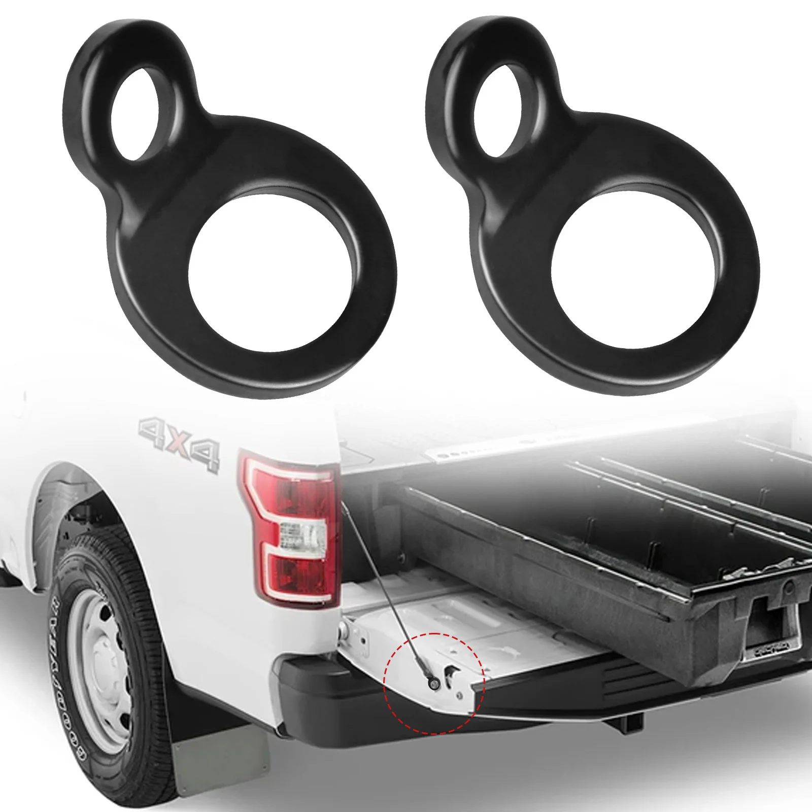 Tie Down Strap Rings Anchors Ganci Anelli Di Ancoraggio In Acciaio Inossidabile Per Dirt Bike Moto Trailer Pickup Truck Camper Rv