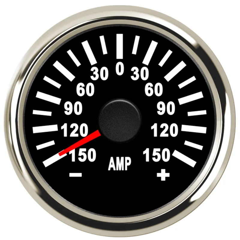 Spedizione Gratuita 52Mm Point Ampere Meters +-150A Ammeters ± 75Mv Amp Calibri Dispositivo Con Sensori Di Corrente Per Auto Boat Vessel Truck