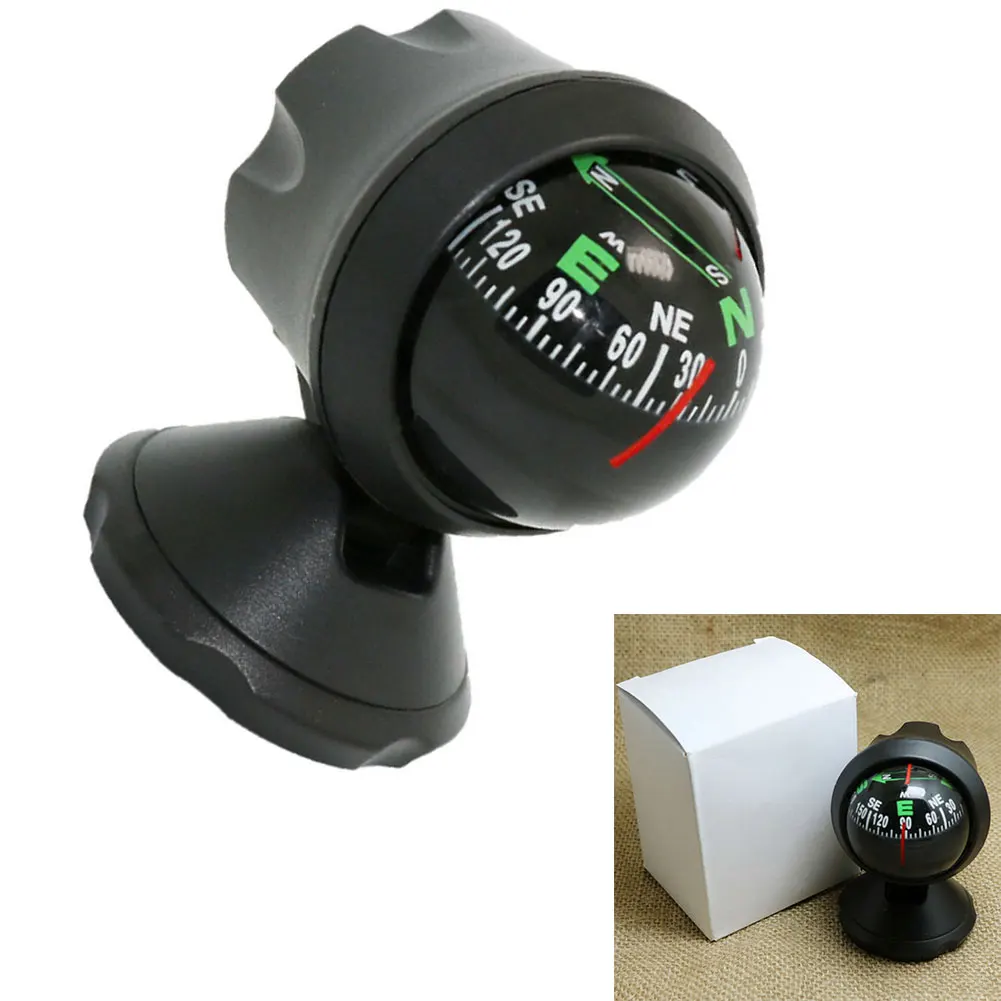 Dash Mount Compass Marine Navigation Ball Ciclismo Escursionismo Direzione Puntamento Guida Palla Per Barca Auto Camion Moto