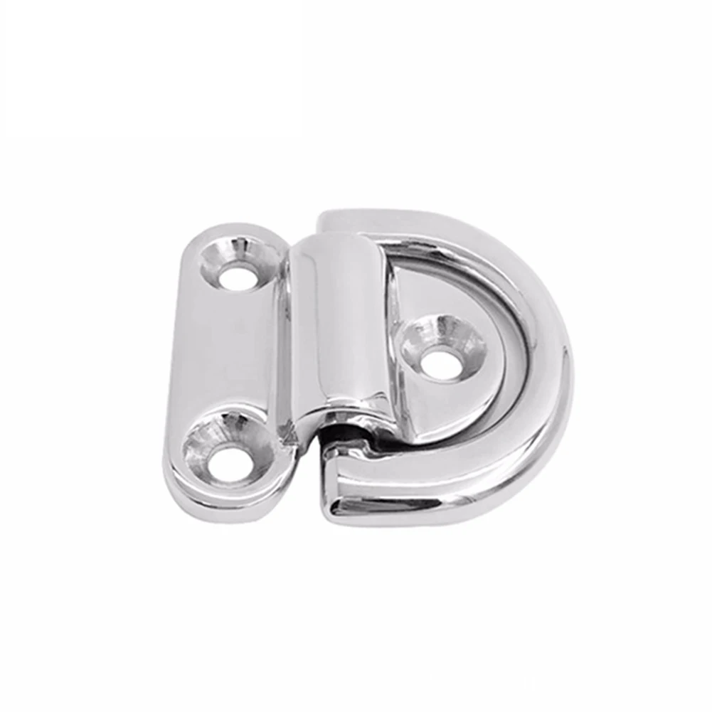 Pad Pieghevole Eye Lashing D Ring Tie Down Anchor Point Marine Trailer Truck Accessori In Argento Per Veicoli
