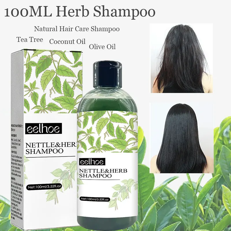 100Ml Natural Tea Tree Shampoo Idratante Per Capelli Herb Unisex Antiforfora Lucido Trattamento Per Capelli Shampoo Nutriente