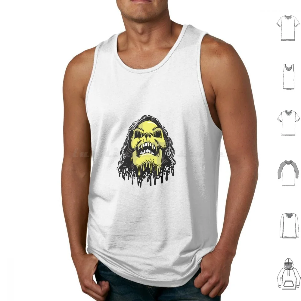 Skeletor Canotte Stampa Cotone Skeletor Mrp Vector