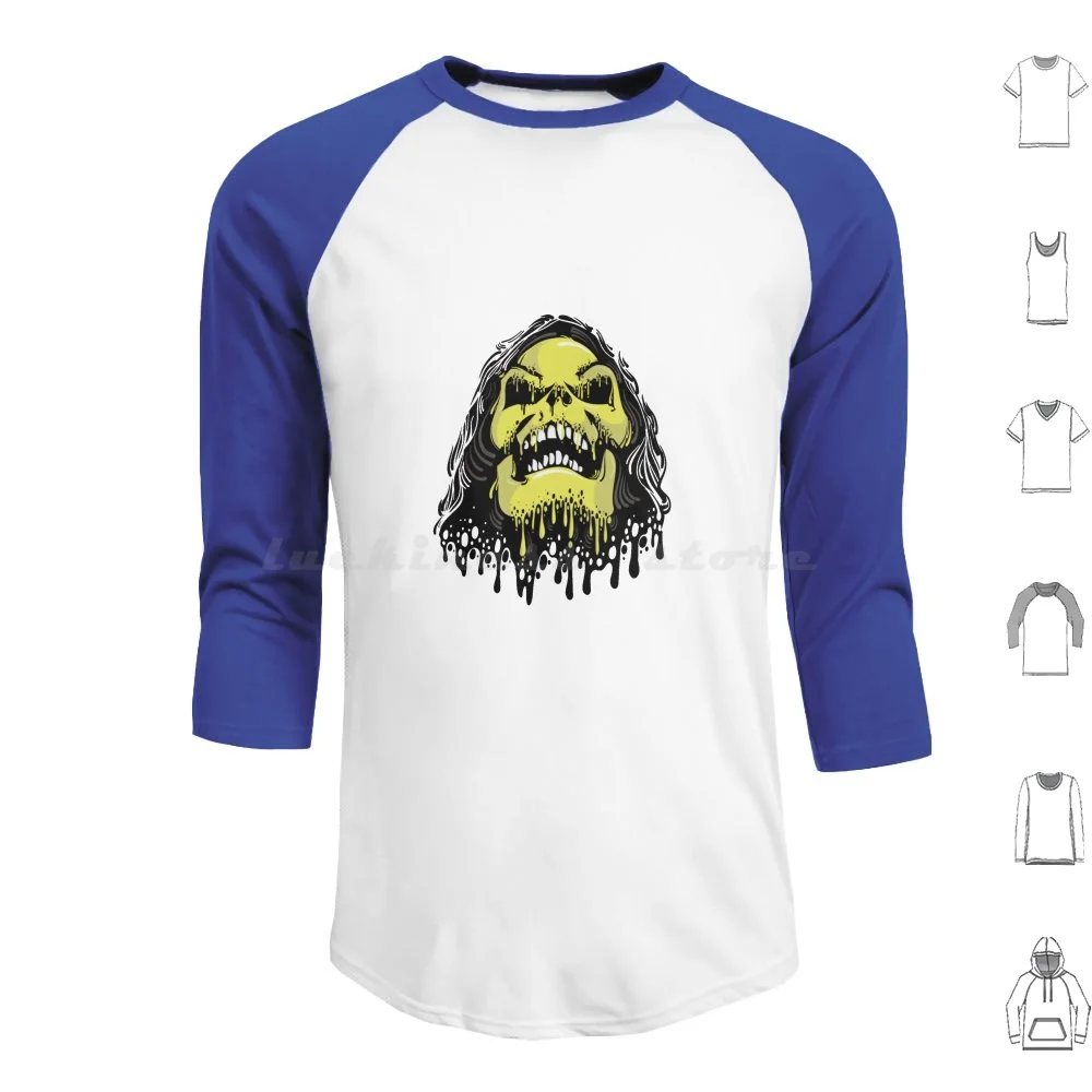 Skeletor Felpa Con Cappuccio In Cotone A Maniche Lunghe Skeletor Mrp Vector