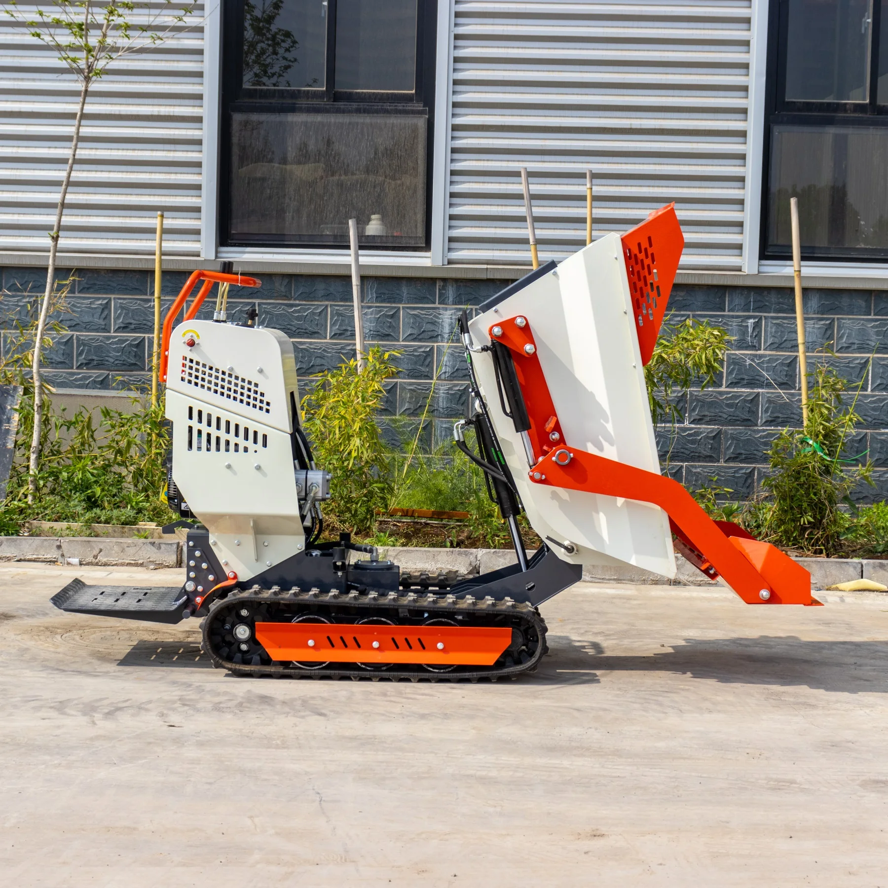 Mini Dumper Idraulico Mini Camion Trasportatore Idraulico Mini Dumper 500Kg Benzina Ce