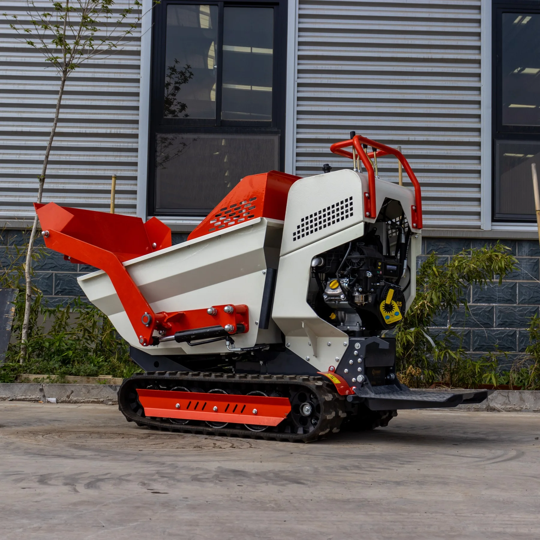 Ht500 Wakling Behind Mini Dumper Cingolato Con Pompa Idraulica Con Un Prezzo Economico