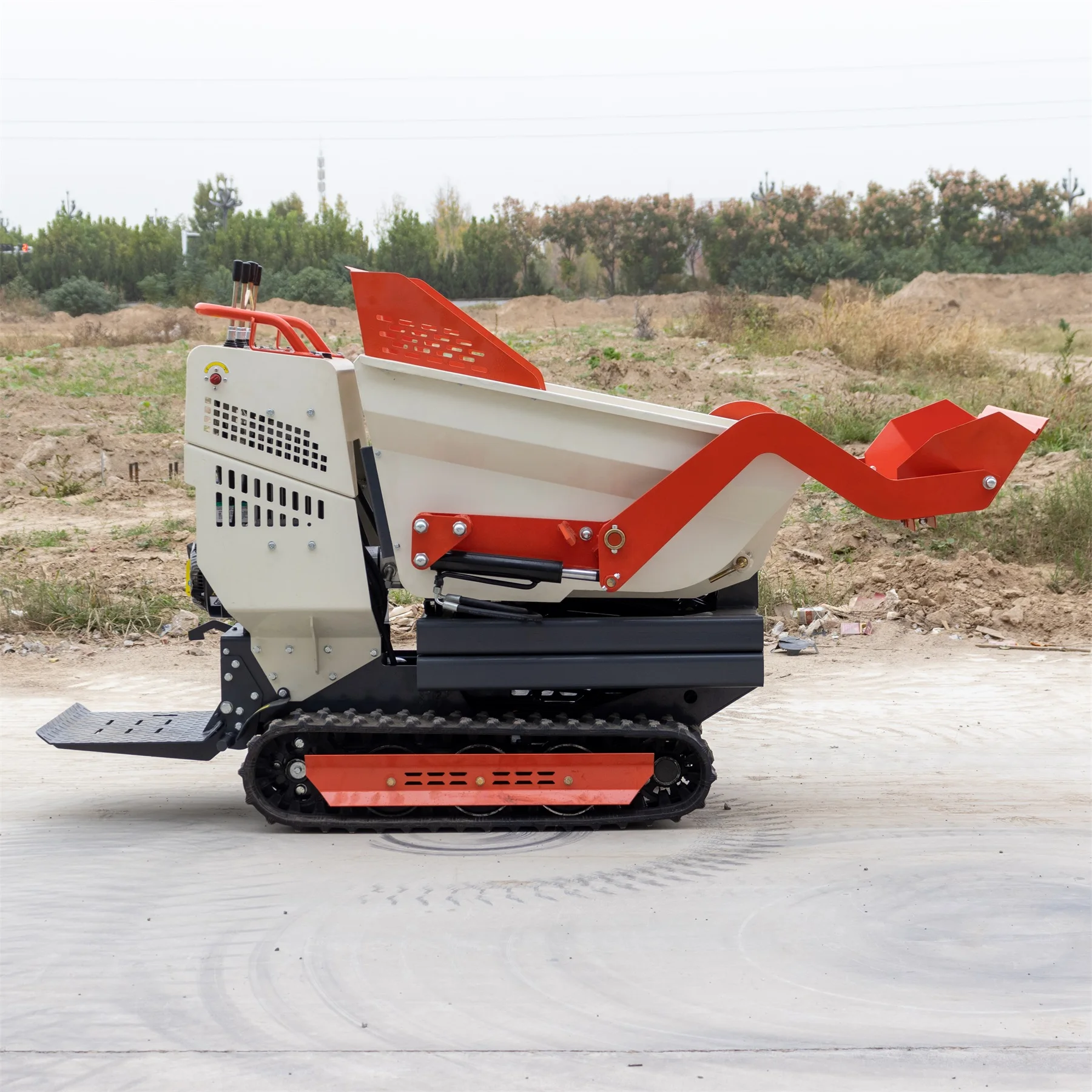 Vendita Calda 500Kgs Dumper Ribaltabile Cingolato Mini Dumper Prezzo Di Listino Dumper Cingolato In Pakistan