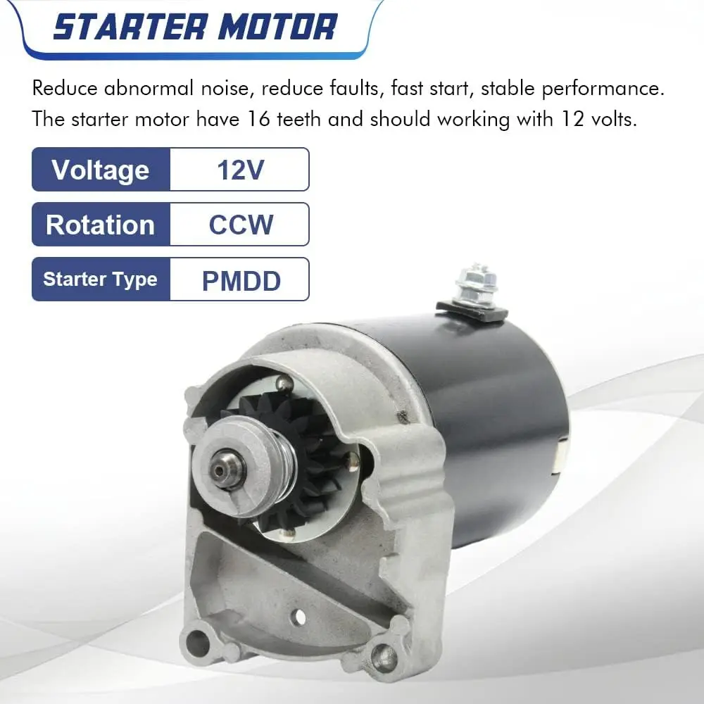 Smf Tosaerba Motorino Di Avviamento 5744 Per Briggs & Stratton V Twin 14Hp 16Hp 18Hp 393017 498148 394674 394808 497596 399928 495100