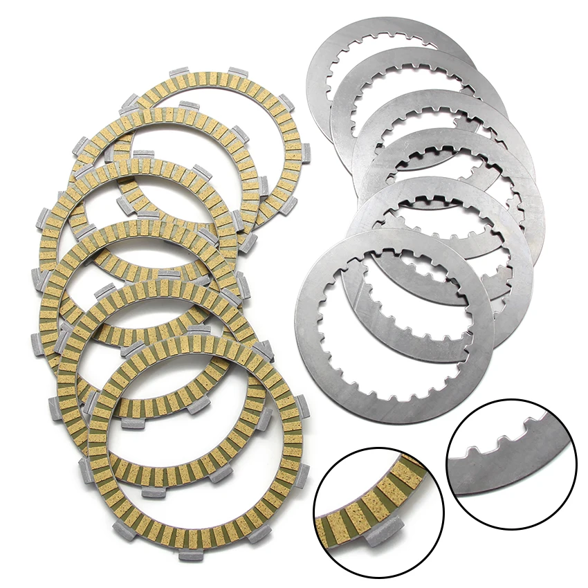 Motorcycle Clutch Friction Disc Plate Set For Honda Xr250R Xr250L Xr250 Xr350R Rd/Re Cbf250 Xr250Sm For Moto Roma Geko 300  Quad