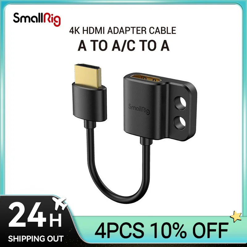 Cavo Adattatore Smallrig Ultra Sottile 4K Da A A A/C A A /D A A A Per Bmpcc 4K E 6K/Per Sony A7Siii/Per Panasonic 3019/3020/3021