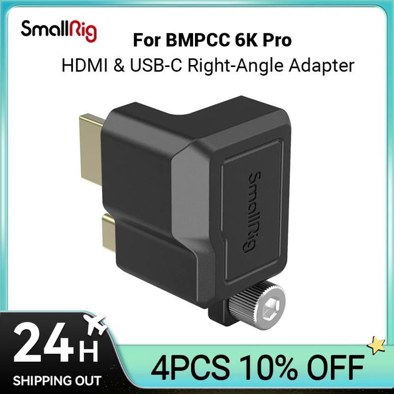 Adattatore Ad Angolo Retto Smallrig Hdmi E Usb-C Per Bmpcc 6K Pro 3289 Dedicato Per Bmpcc 6K Pro Cage 3270