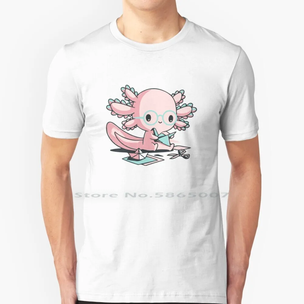 Axolotl T Shirt 100% Cotone I Axolotl Domande Axotlotl Quation Kawaii Axolotal Pet Fish Baby Axolotl Smart Axolotl Axolotl