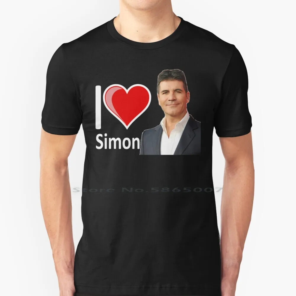 I Love Simon Cowell T Shirt 100% Cotone X Fattore Simon Cowell Love Secret Santa Phone Case Festa Del Papà Festa Della Mamma Natale