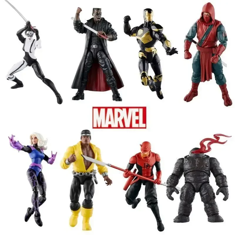 Originale 6 Pollici Marvel Legends Action Figures Marvel Knights Iron Man Marvel Blade Prevendita The Fist Ninja Figures Giocattolo Modello Giocattolo