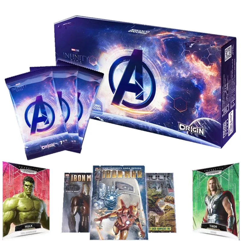 New Find Card Marvel Unlimited Legends Series Collection Card Iron Man Captain America Limited Anime Card Game Toy Gift