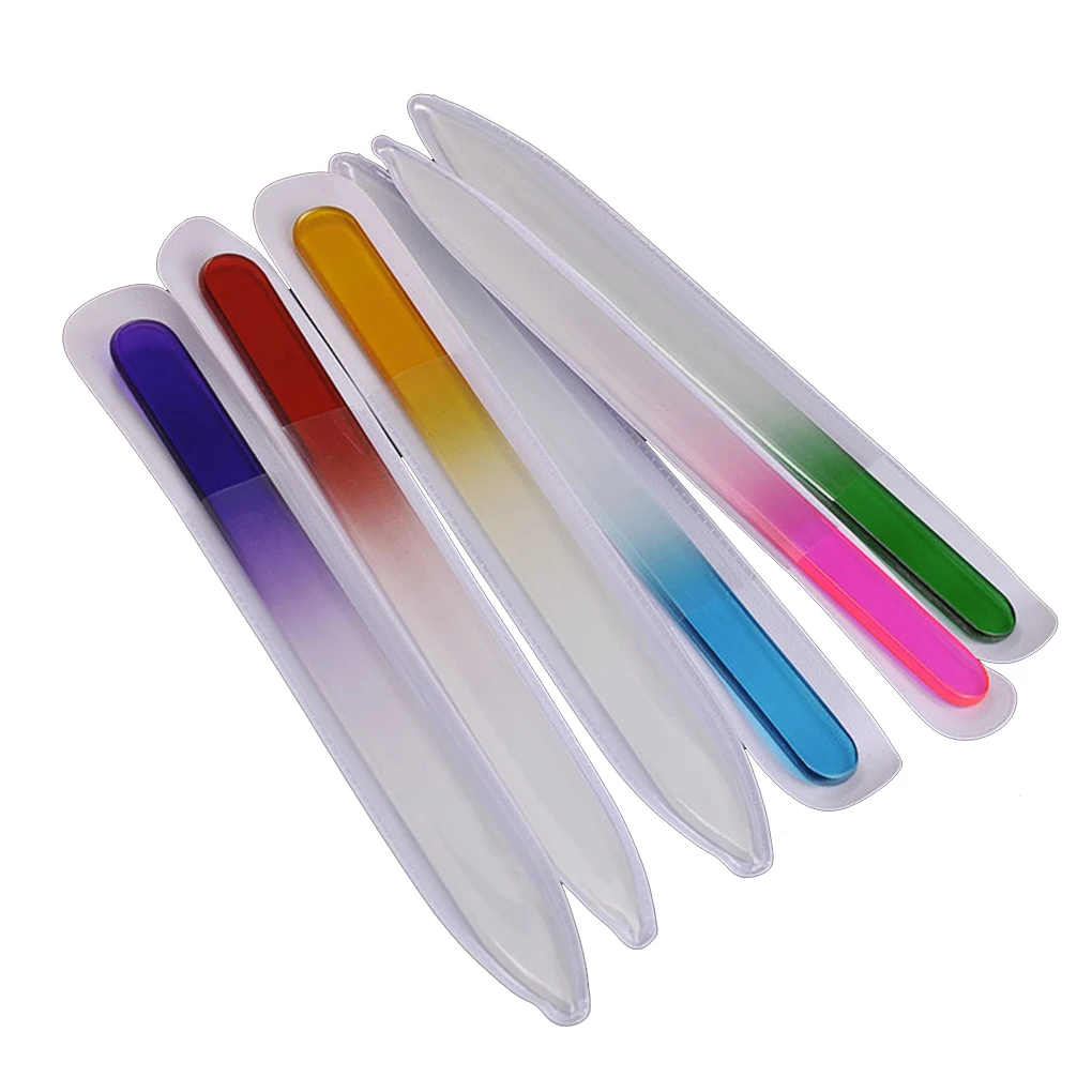 6 Pz/Set Lima Per Unghie Lucidatura Di Cristallo Lima Per Unghie In Vetro Lima Per Manicure Per Donna Ragazza Lucidatura Professionale