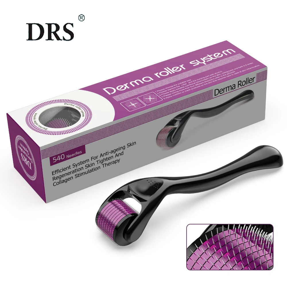 Drs Derma Roller 540 Pins Medical Grade Skin Care Microneedling Face Roller Dermaroller Per Il Ringiovanimento Della Pelle E La Crescita Dei Capelli