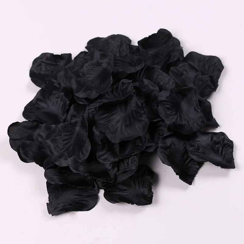 Petali Di Rosa Artificiali Neri Per Bomboniere Per Feste Di Matrimonio Decorazione Rose Forniture 500 Pezzi Petali Di Seta Rosas Para Casamento