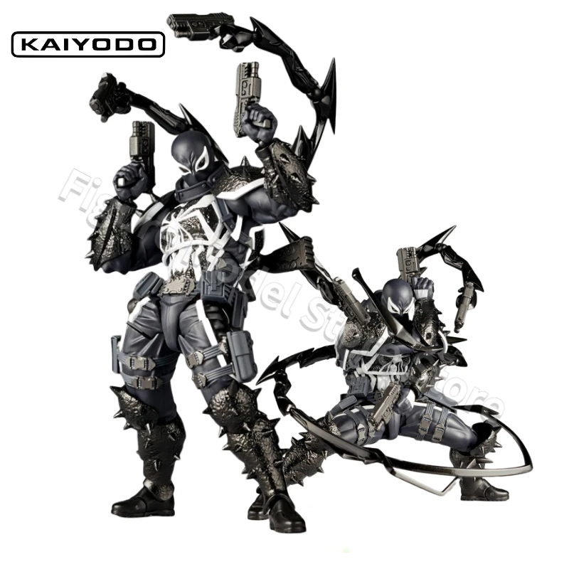 Kaiyodo Revoltech Incredibile Agente Yamaguchi Venom Marvel Anime Action Figures Giocattoli Modelli Collettore