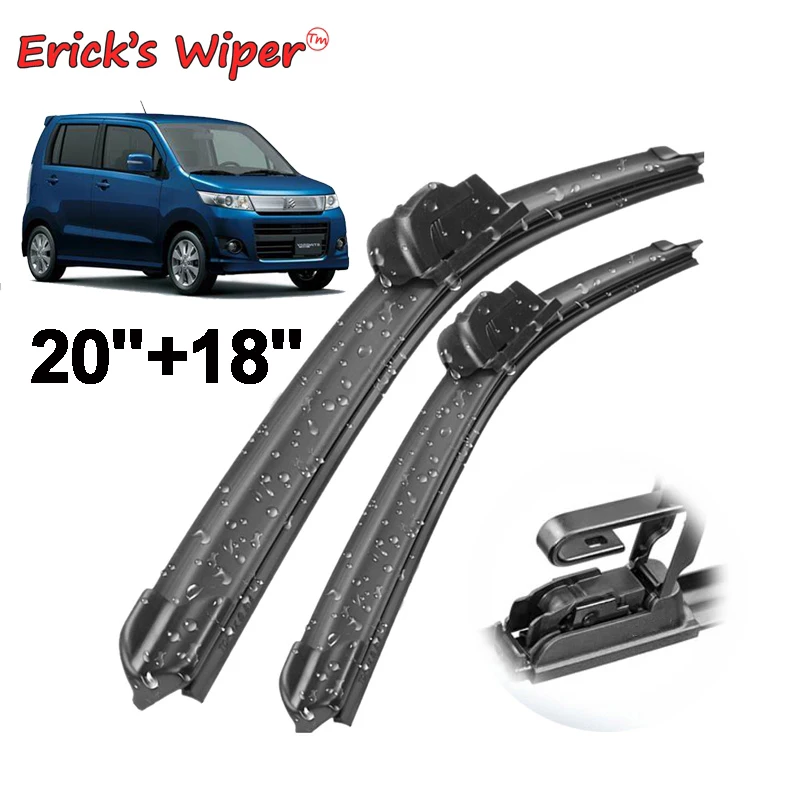 Ener'S Wiper Spazzole Tergicristallo Anteriori Per Suzuki Wagon R + 1997 - 2008 Parabrezza Parabrezza Clean Window Spazzole Antipioggia Per Auto 20 "+