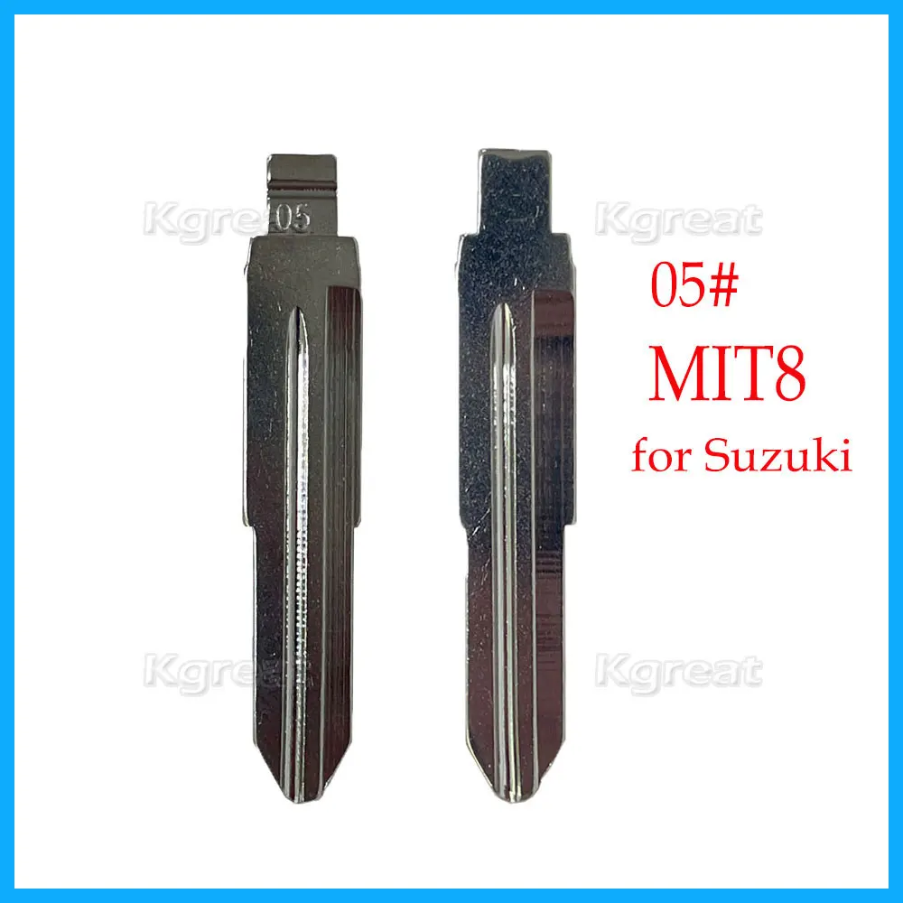 10 Pz 05 # Mit8 Chiave Auto In Metallo Vuoto Sostituzione Chiave Auto Lama Lishi Per Suzuki Wagon R Per Chevrolet Spark Uncut Chiave Car-Styling