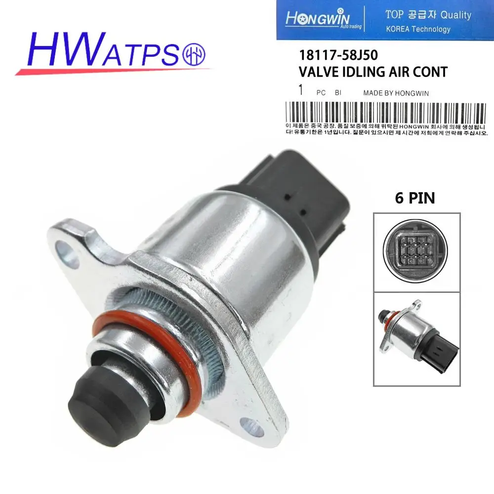 Hwatps Per Suzuki Cervo Mr Wagon R Plus Solido Ampia Valvola Di Controllo Dell'Aria Inattiva Isc Muslimaur 18117 58 J50 1811758 J50