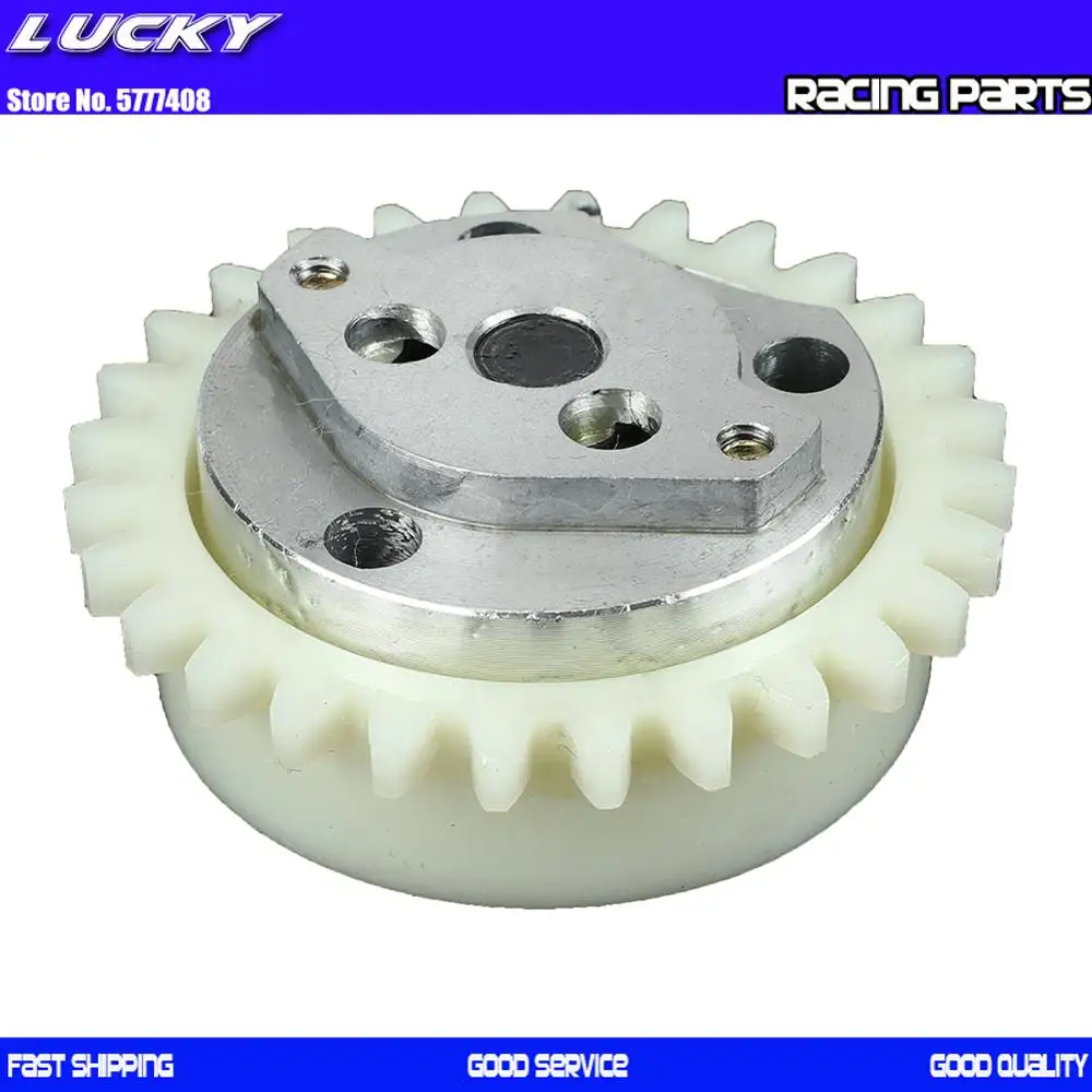 Moto Pompa Dell'Olio 28 Dente Per 52.4 Millimetri Bore Lifan 125Cc 1P52Fmi 125 Motori Orizzontali Dirt Pit Bike Atv Quad Go Kart Parti