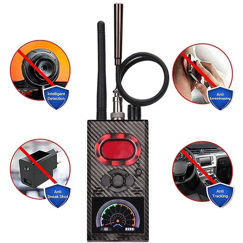 Nuovo Rilevatore Antifurto K99 K88 Rilevatore Telecamera Nascosta Segnale Rf Obiettivo Telecamera Wireless Bug Dispositivo Gsm Magnetico Scansione Fin