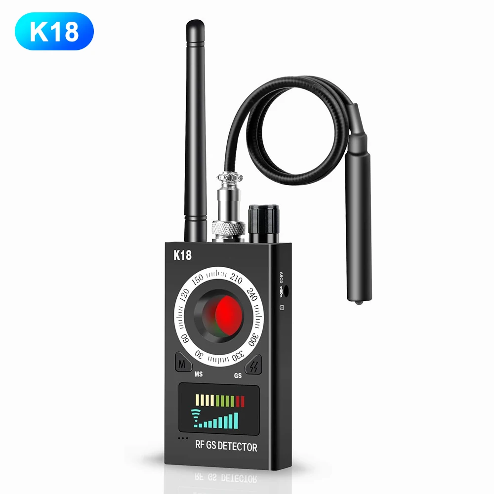 K18 Anti Candid Camera Detector Bug Gadgets Wiretching Finder Gps Signal Lens Rf Spy Tracker Rileva Multi-Funzione Anti Camera