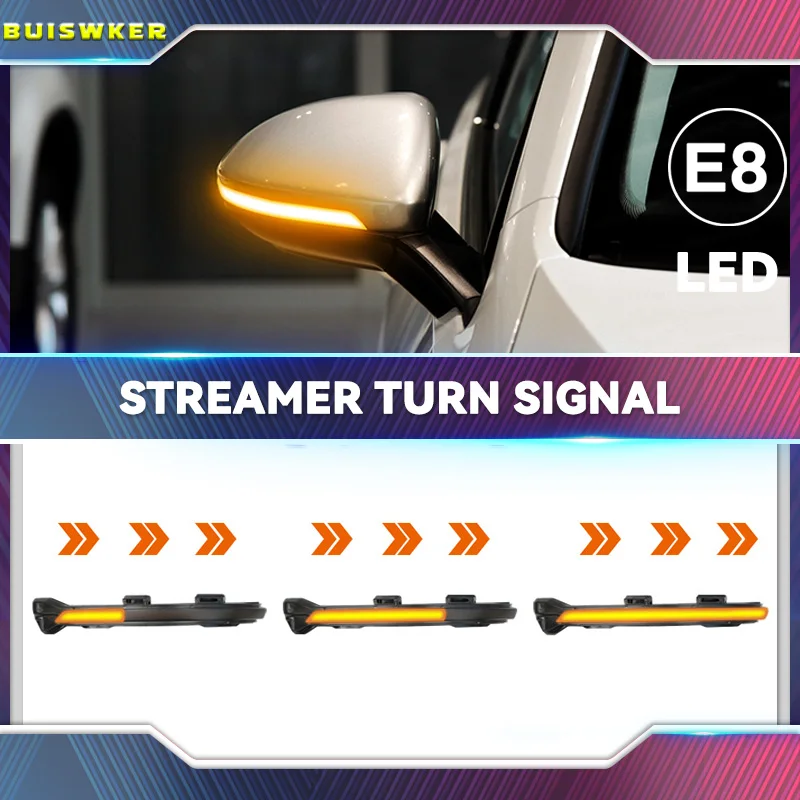 2 Pz Per Vw Golf 7.5 Mk7.5 Gti R Gtd Rline Mk7 7 Dynamic Blinker Led Indicatore Di Direzione Specchio 2013 2016 2017 2019 2020