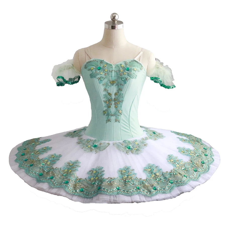 Abiti Da Balletto Costumi Di Balletto Verde Tutu Di Balletto Professionale Ulnara Nel Balletto Le Corsaire Esmeralda, Medora Green 0071