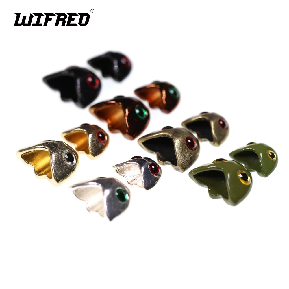 10Pcs Fly Tying Fish Head Fish Mask Streamer Legatura Taglia S L Sculpin Helmet Streamer Fish Skull