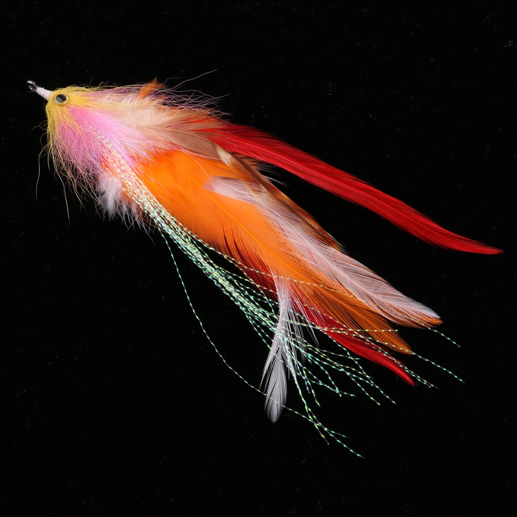 Trota Steelhead Salmone Pike Streamer Fly Per Pesca A Mosca Flie 14Cm / 5.5"