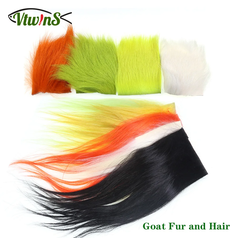 Vtwins Cashmere Pelo Di Capra Pelliccia Naturale Materiale Per La Costruzione Di Mosche Per Tubo Streamer Occhi Di Acqua Salata Sunray Shadow Lure Bai