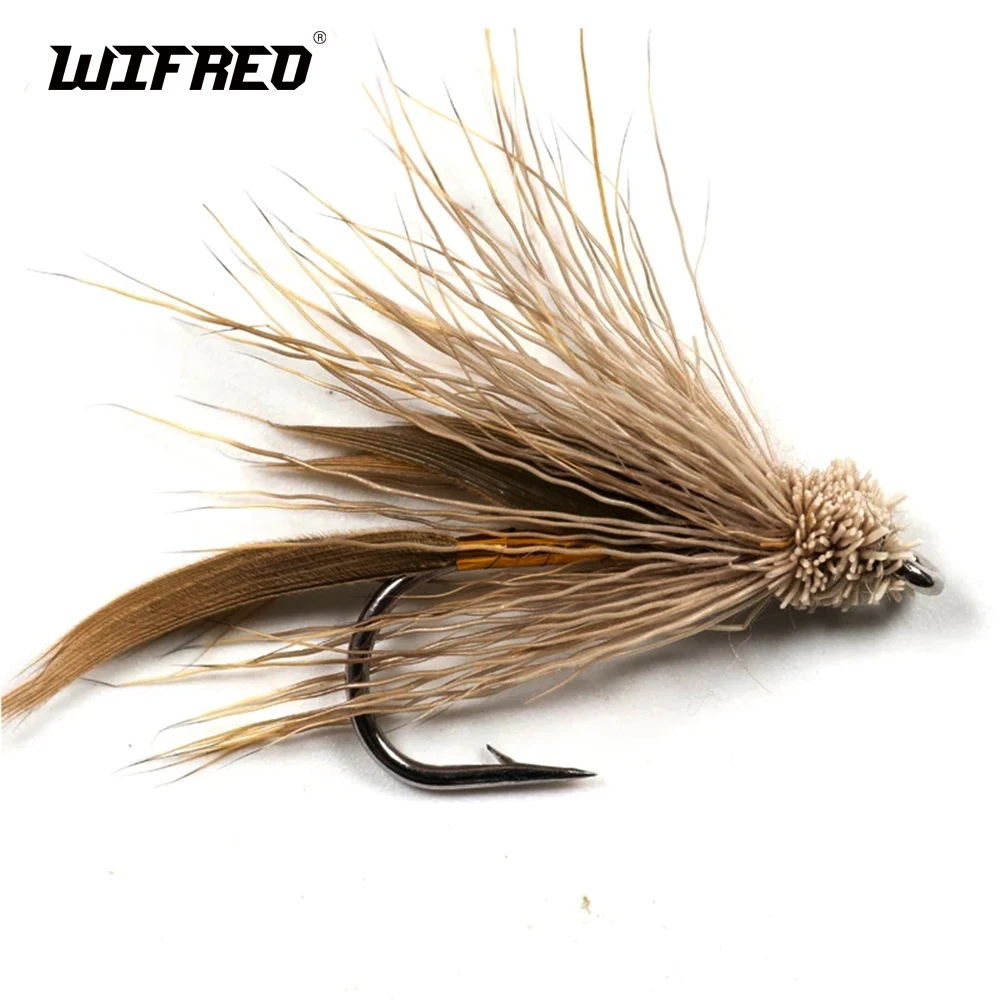 Wifreo 10Pcs Brown Muddler Minnow Trout Fly Fishing Streamer Vola Taglia #6 Con Confezione Gratuita