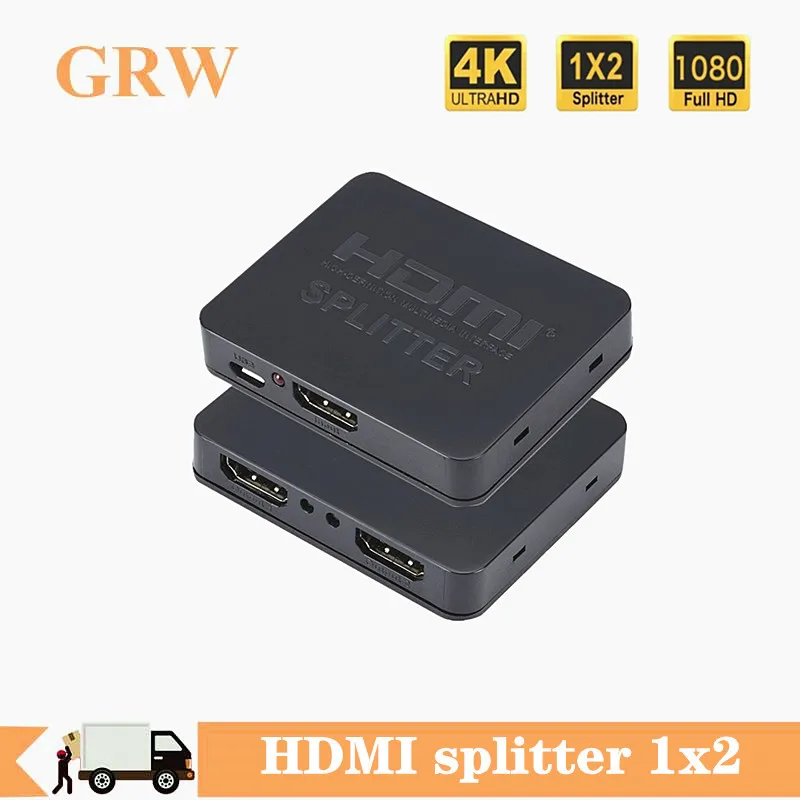 1080P 4K Hdmi Splitter Full Hd Hdmi Switch Switcher Convertitore Splitter Hdmi 1 Ingresso 2 Uscita Doppio Display Per Computer Dvd Hdtv