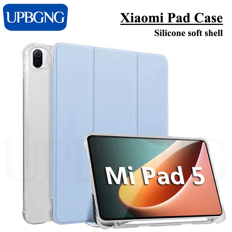 Case For Xiaomi Mi Pad 5 Pro Protective Cover With Penciil Case For Xiaomi Mi Pad 5 11 Inch Smart Foldable Case Shockproof