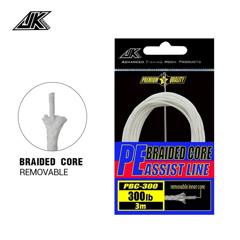 Jk Intrecciato Core Pe Assist Line 100 200 250 300 400 Lb Importazioni Giapponesi Linea Pe Per Gancio Di Assistenza Linea Di Pesca Intrecciata In Mare