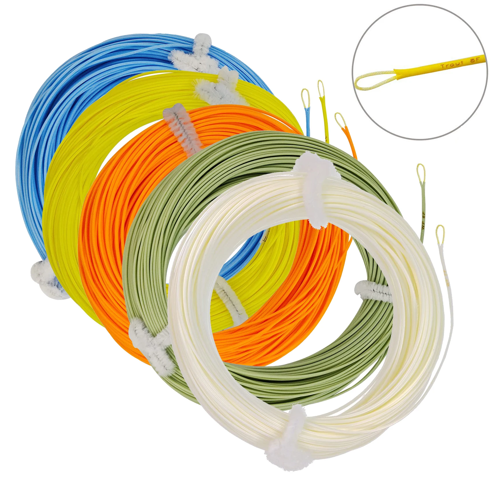 Aventik 85Ft Weight Forward Floating Fly Fishing Line Fly Line Extend Loop Con Line Id Design