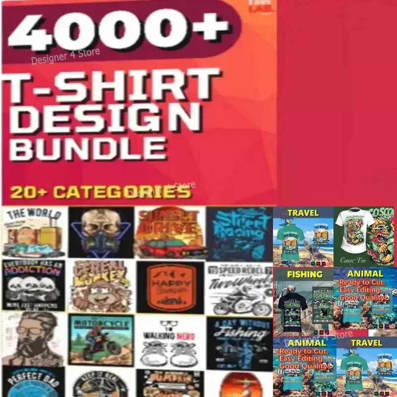 4000 + T-Shirt Stampa Immagini Design Big Bundle Pronto Per La Stampa Immagini Vettoriale Svgeditable Ai Psd Eps Cdr Jpg Png Formati