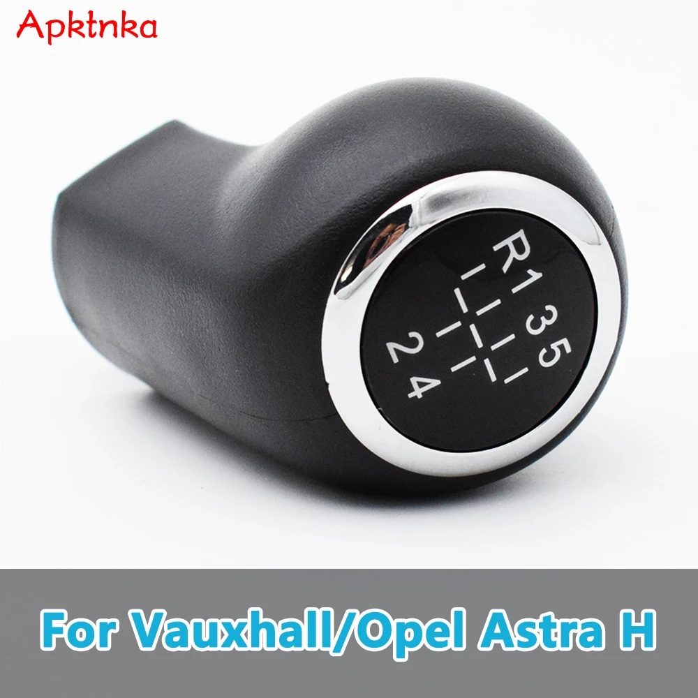 Apktnka 5 Velocità Abs Car Styling Pomello Del Cambio Leva Stick Pen Per Opel/Vauxhall Astra H Iii Mk5 / Zafira B / Corsa D 2005-2009