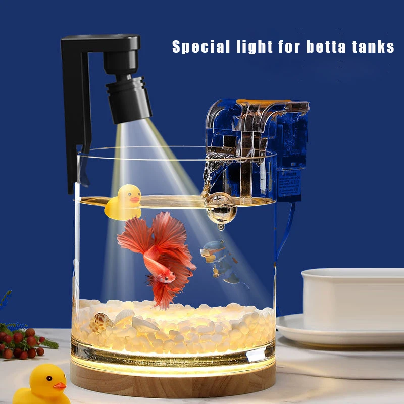 Mini Fish Tank Led Clip Light Betta Cup Light Moss Light Micro Landscape Light Fish Tank Clip Light Led Guppy Aquarium Lights