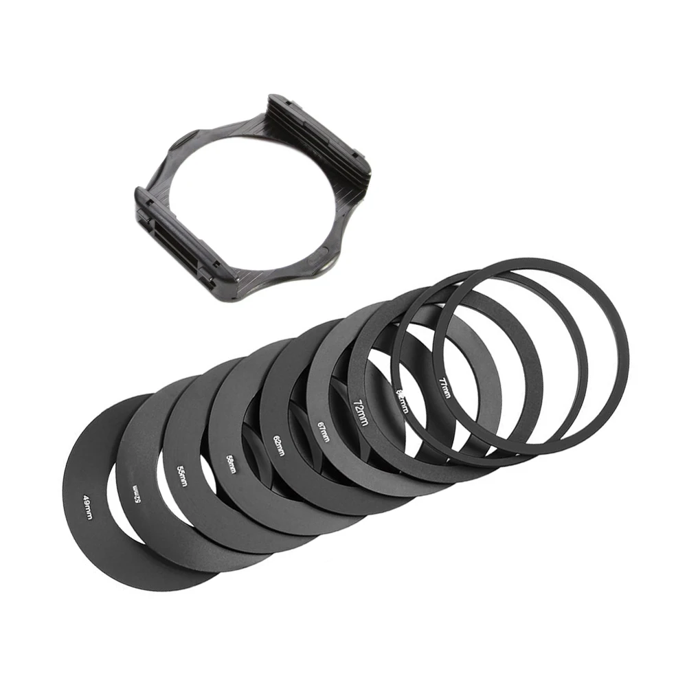 49 52 55 58 62 67 72 77 82Mm Anello 9 Anello Adattatore Per Cokin P 82Mm Anello 9 Anello Adattatore + Supporto Del Filtro Set Per Cokin P Macchina Fot