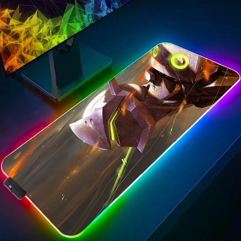 Videogioco Anime Mouse Pad Laptop Gamer Overwatch Accessori Da Gioco Tastiera Mousepad Immagine Hd Tappetino Da Scrivania In Gomma Naturale Antiscivol