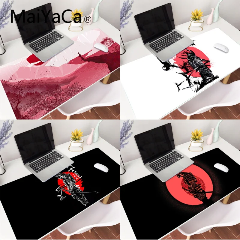 Maiyaca Giapponese Bushido Samurai Anime Mouse Mat Gaming Mouse Pad Grande 70X30Cm Deak Mat Per Overwatch/Cs Go/World Of Warcraft
