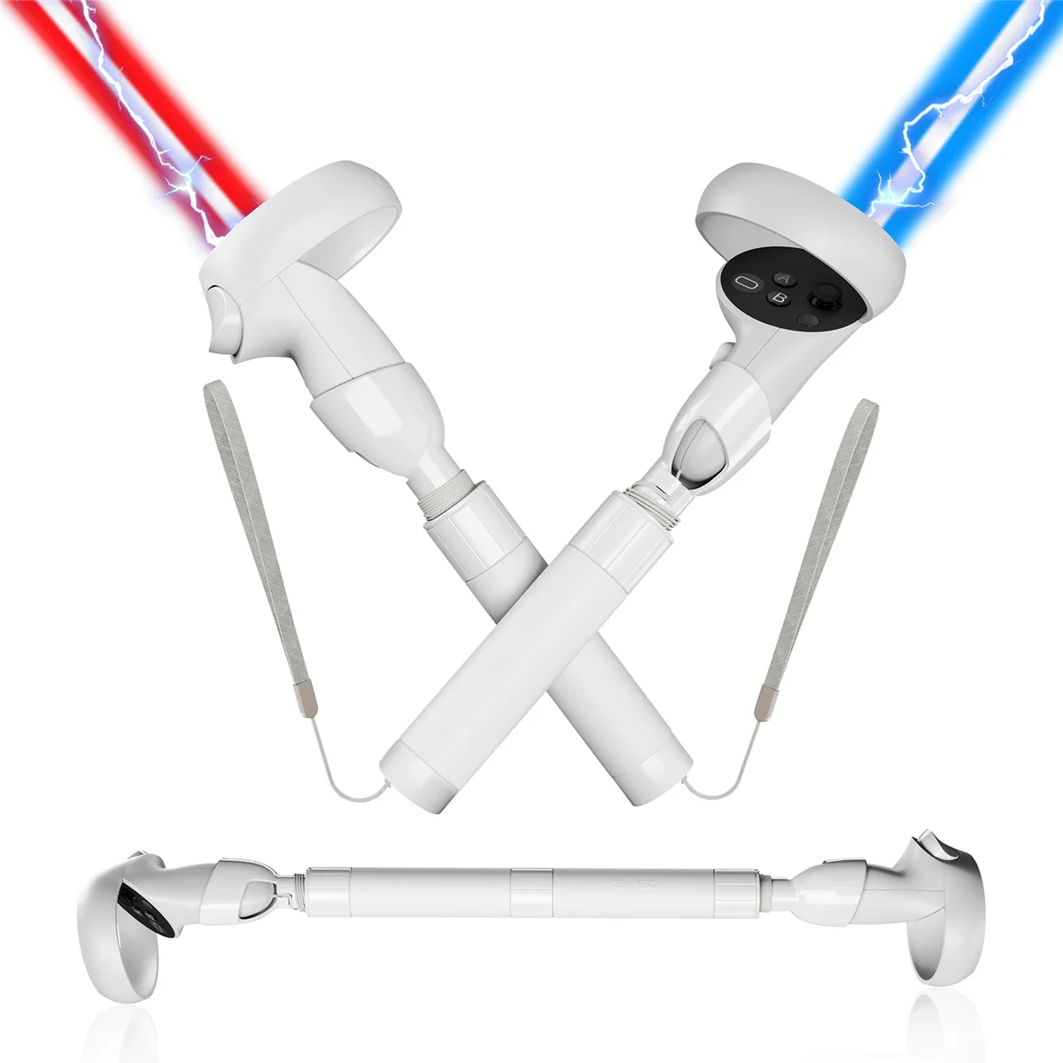 Beat Saber Handles Controller Per Oculus Quest2 Lightsaber Rgb Light Tube Vr Workout Games Maniglia Accessori Vr
