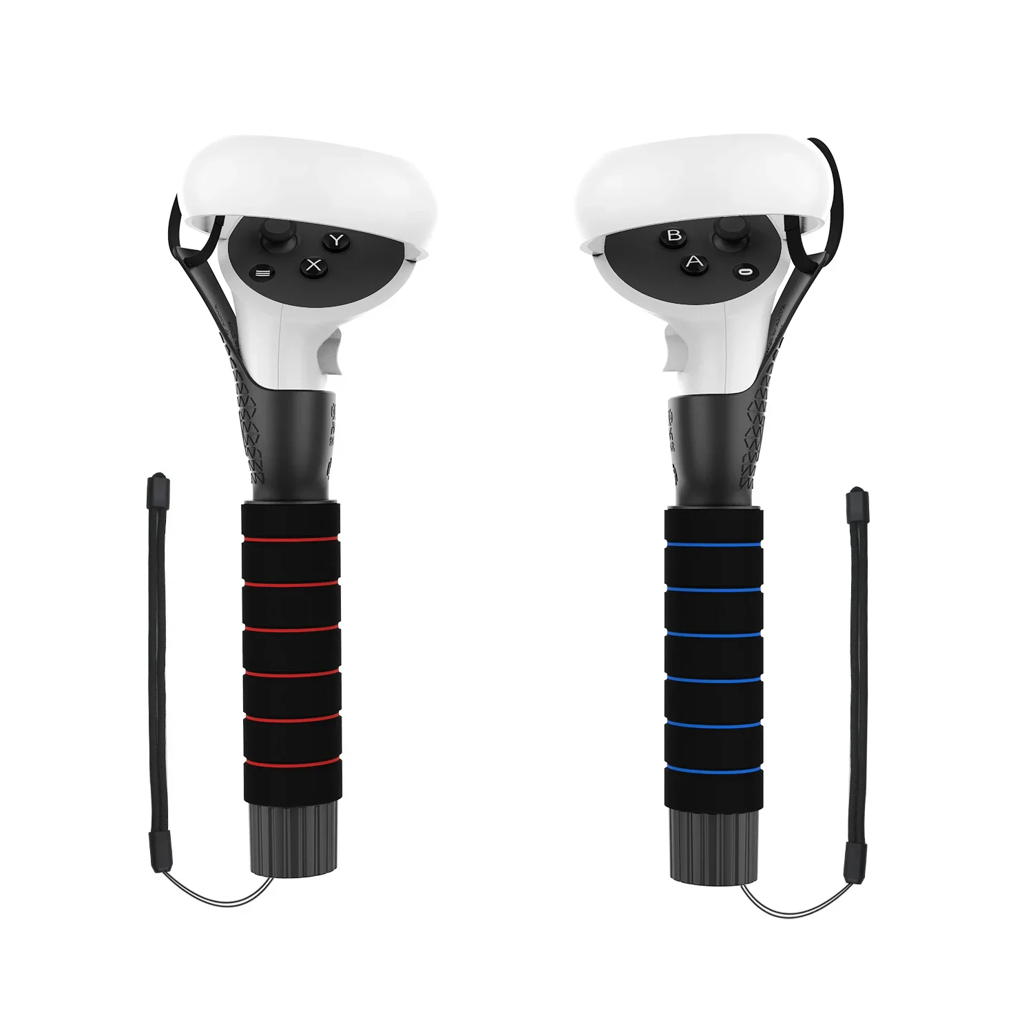 Dual Lightsaber Handles Extension Grips Per Oculus Quest 2 1 Accessori Playing Beat Saber Games Controller Per Rift S Vr