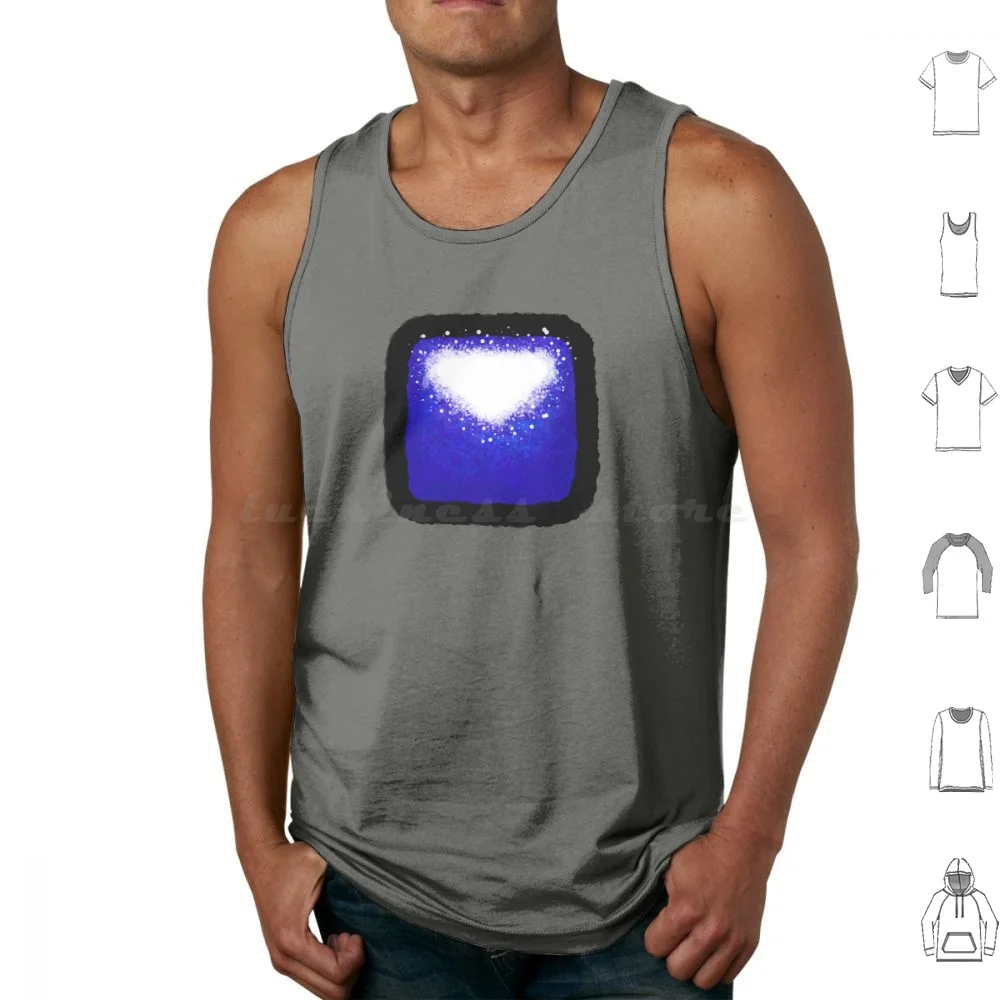 Blue Beat Saber Cube Canotte Stampa Cotton Beat Saber Beat Saber Vr Vive Oculus Rift Steam Rhythm Game Music Cubes Blue