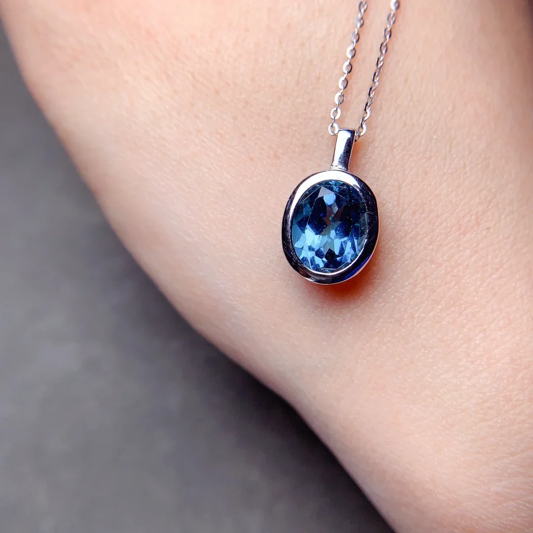 Topa Stone Collana Ciondolo Natalizio 925 Sterling Silver Ladies Gemstone 925 Silver Spedizione Gratuita Gioielli Boutique Certificata