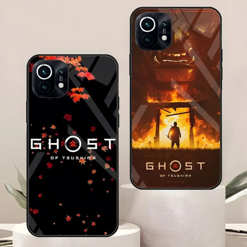Custodia Per Telefono Ghost Of Tsushima Per Xiaomi 11 13 12 Pro X T Lite Poco F3 S Note 10 S 8 A 9 Redmi Vetro Temperato Coque